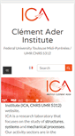 Mobile Screenshot of institut-clement-ader.org